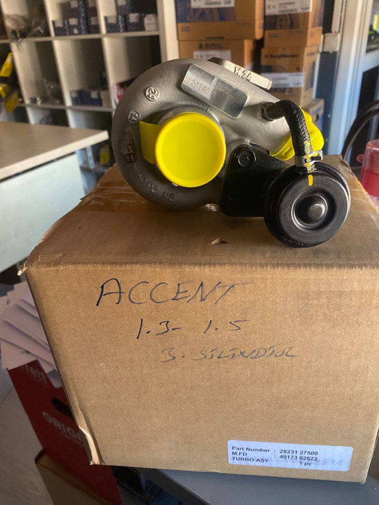 4917302622 TURBO MHI HYUNDAİ ACCENT 1.3 1.5 CRDİ - 3 SİLİNDİR-  2823127500
